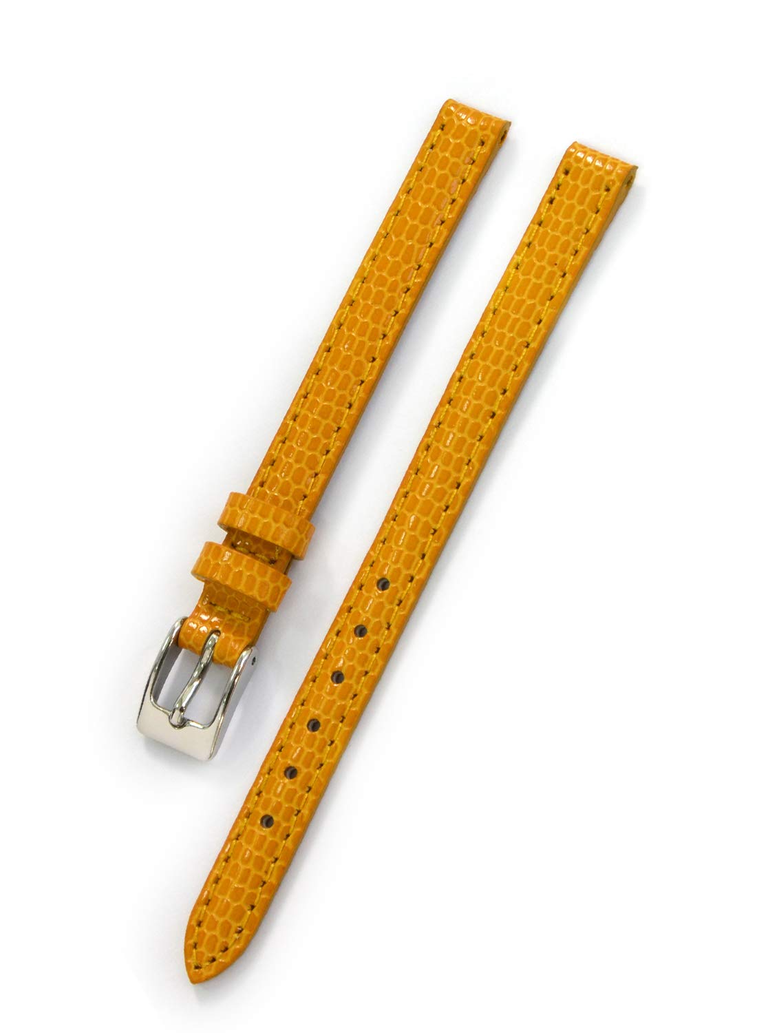 

CASSIS [Cassis] Calf Lizard Embossed Watch Strap DONNA Lizard Calf 8mm Yellow with Replacement Tool D0000273097008M