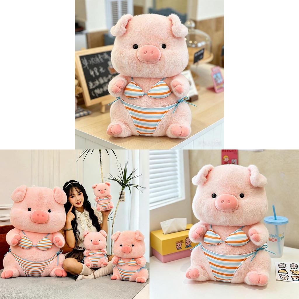 Expectation Plush Toy Cute Bikini Pig Plush Pillow For Kids And Teens