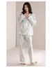 Women's Pure Cotton Long Sleeve Pajama Set - Loose Fit, Plus Size, for Autumn/Spring