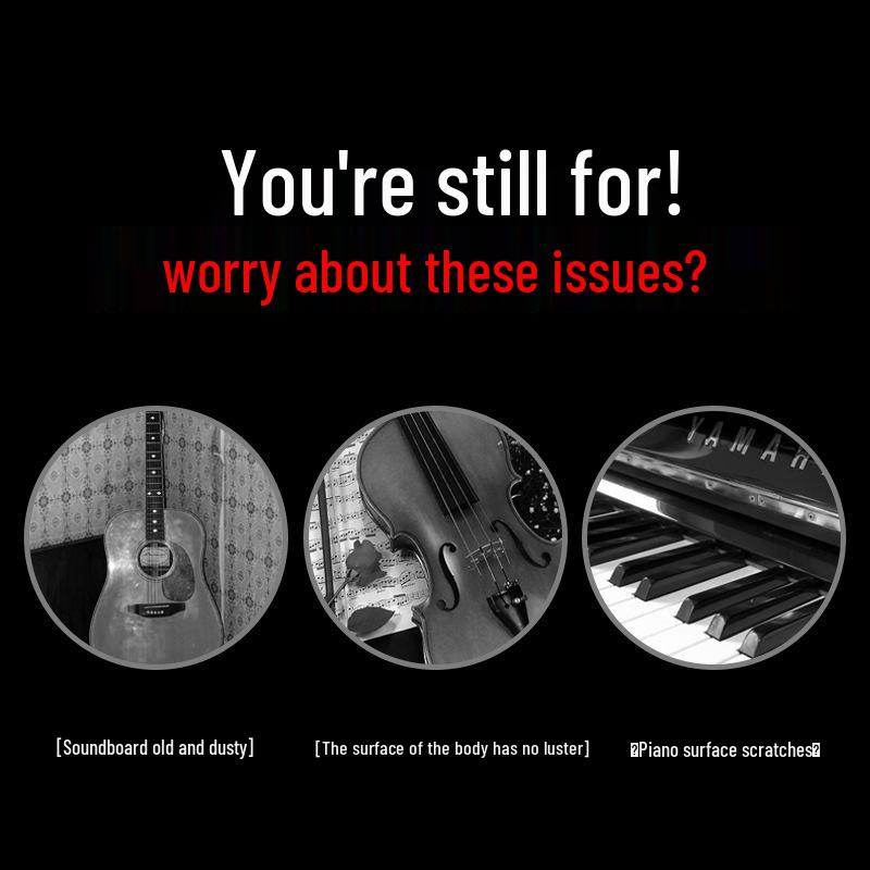 PREFOX Instrument Care Wax: Cleaner for Guitar, Piano, Erhu, Violin & More