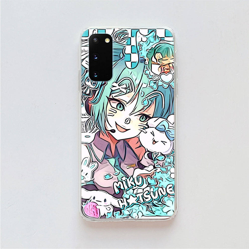 AD73 Hatsune Miku Vocaloid Klare Hülle für Samsung A04 A14 A23 A34 A54 M23 M33 M52 M53 Realme 10 9 C30S C35 C55 VIVO Y02 Y21 Y33S Y51 X80 V25 Hülle