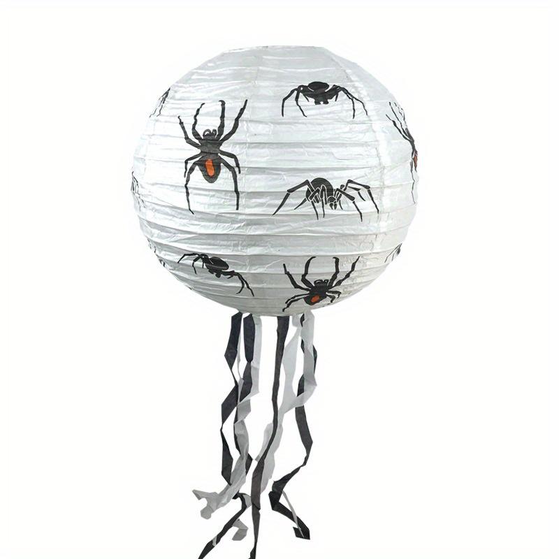 Halloween Paper Lantern - Round Strap Shaped Folding Pumpkin for a Spooky Atmosphere for Christmas and Halloween Parties
