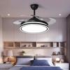 Nordic Ceiling Fan Light with Invisible Blades - Large Airflow for Living, Dining, and Bedroom - Integrated Inverter Electric Fan Chandelier.