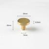 6 Pieces Gold Cabinet Knob Handle Round Gold Cabinet Door Handle Brushed Brass Cabinet Knobs Brass A,zxl