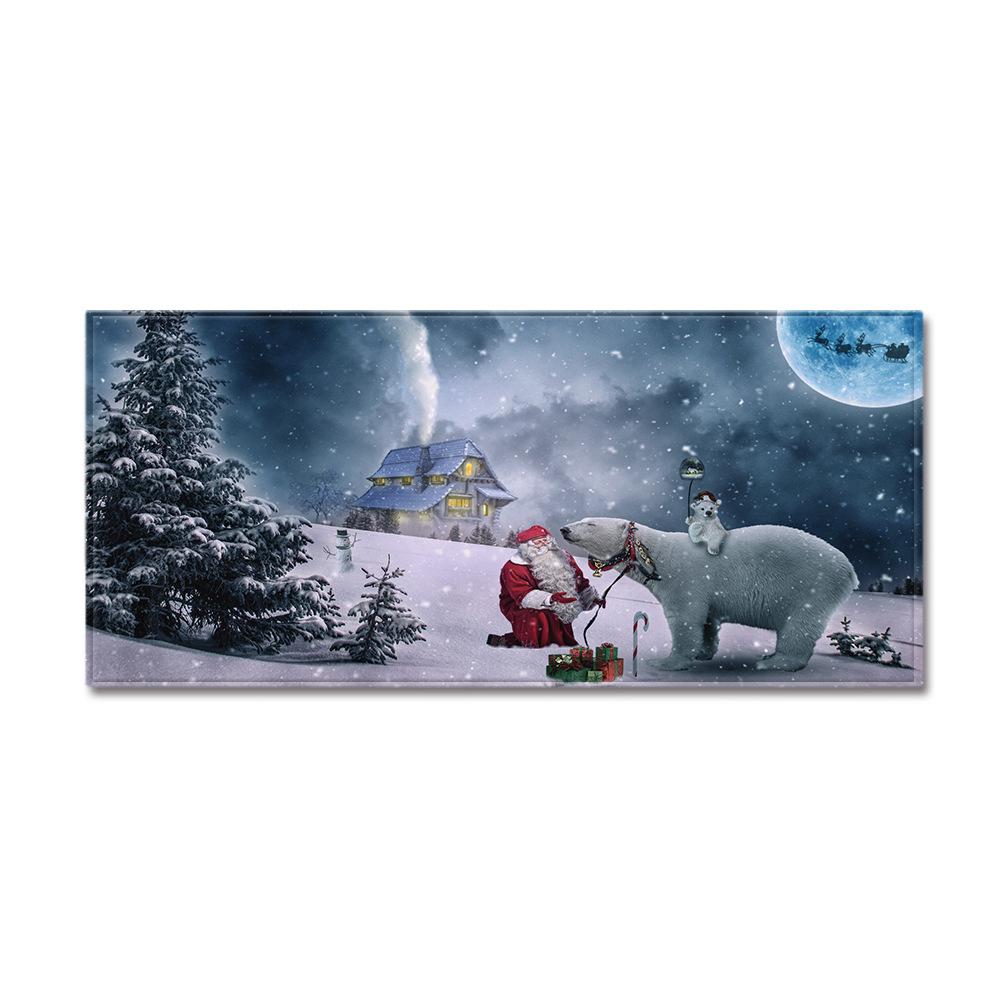 Christmas Kitchen Sand Carpet Doormat Long Floor Mat