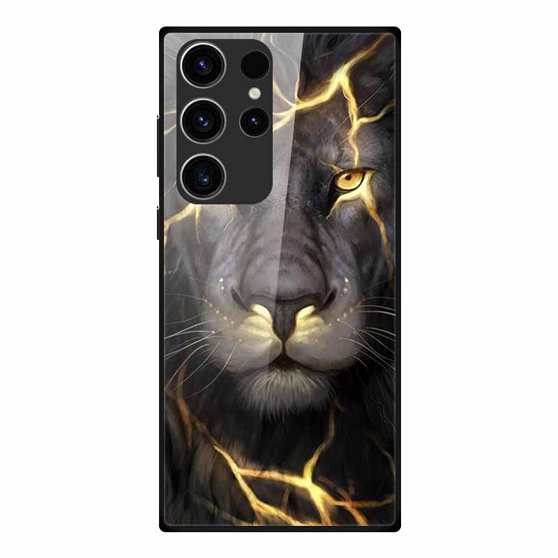 Phone Case For Samsung S23 Ultra Back Cover Case Tempered Glass Soft Funda For Samsung Galaxy S23 Plus Case S 23 + Ultra Coque