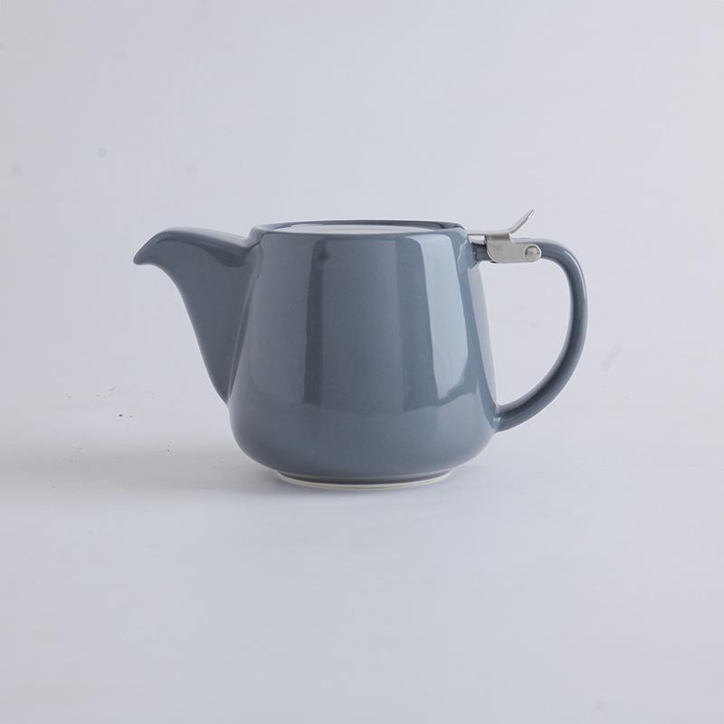 Japanese Ceramic Teapot with Stainless Steel Strainer  Filter Exquisite   for Puer  Oolong Kung Fu Tea Set