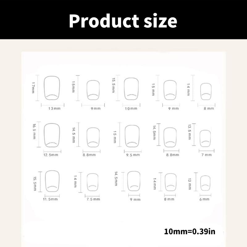 Katzenaugen Press-on Nagel Schmetterling Quadratisch Acryl Falschnagel Wiederverwendbarer Aufklebenagel für DIY Nagelkunst Maniküre Dekorationen