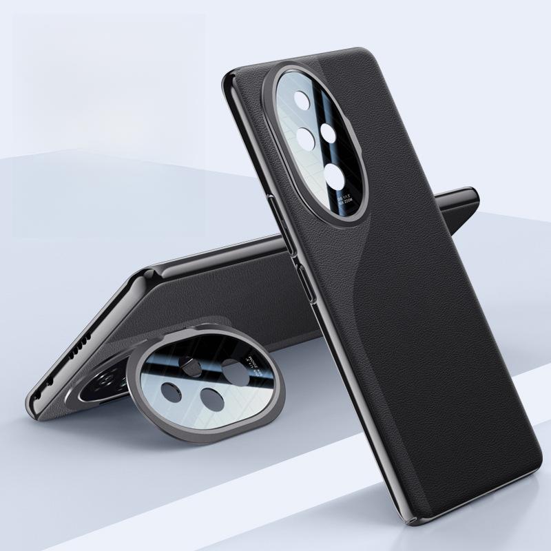 Suitable for Honor 200pro Mobile Phone Case Lens Bracket Invisible Business 200 Men and Women Por Full-inclusive Anti-fall Leather Case