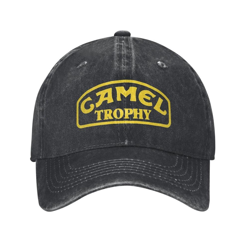 

Camel Trophy Baseball Cap Casual Distressed Washed Headwear Men Women Outdoor Activities Adjustable Caps Hat Adjustable чёрный