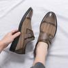 Golden Sapling Men's Formal Shoes Casual Business Loafers Dress Flats Elegant Men Office Shoe Leisure Party Loafers