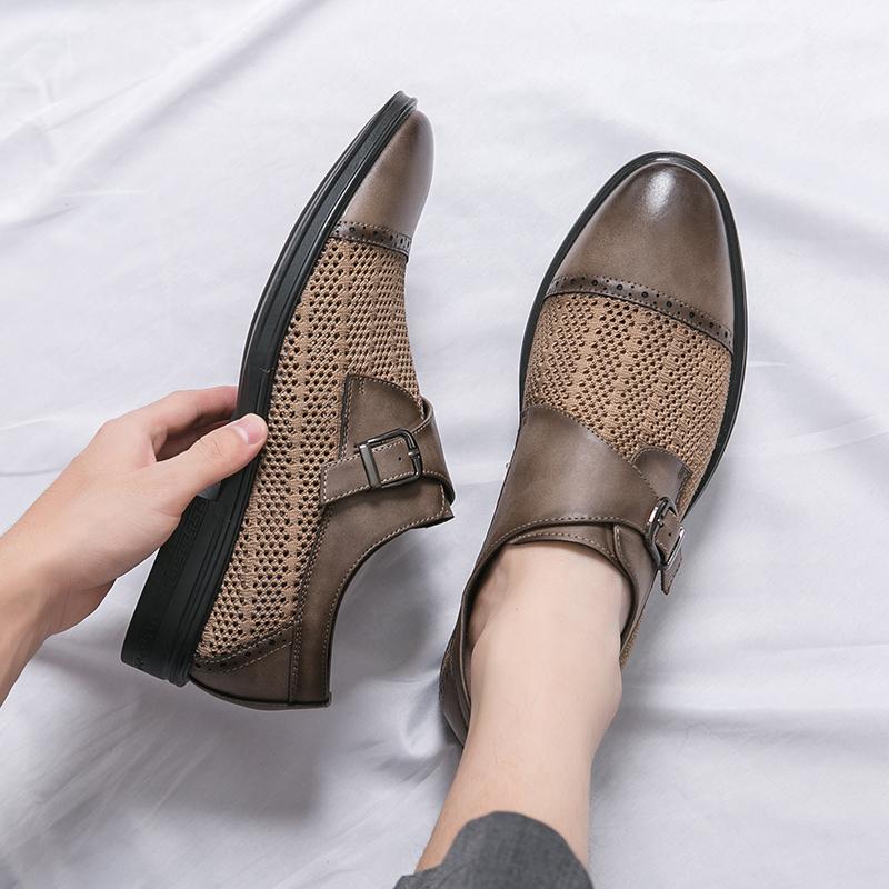 Golden Sapling Men's Formal Shoes Casual Business Loafers Dress Flats Elegant Men Office Shoe Leisure Party Loafers
