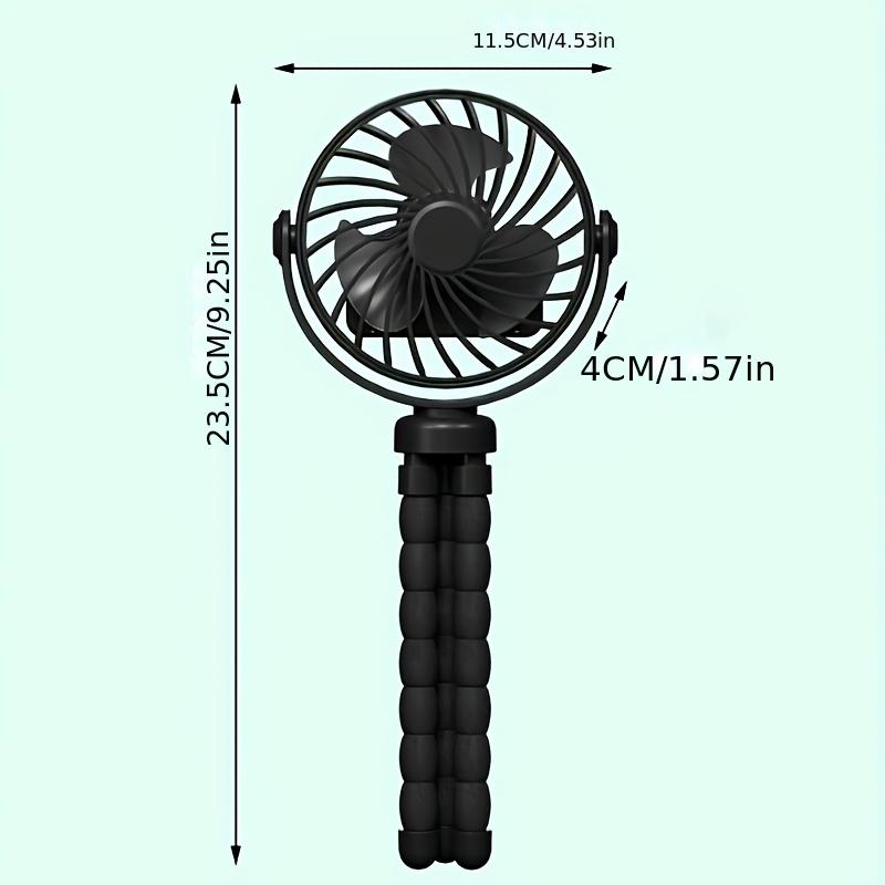 3-Color 1pc Rechargeable Portable Octopus Mini Fan with 3 Wind Speeds, Handheld Cooling Fan, Includes Hook, Stand And Packaging Outdoor Use