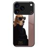 For iPhone 17 Pro Case PC TPU Tempered Glass Pattern Printing Phone Back Cover