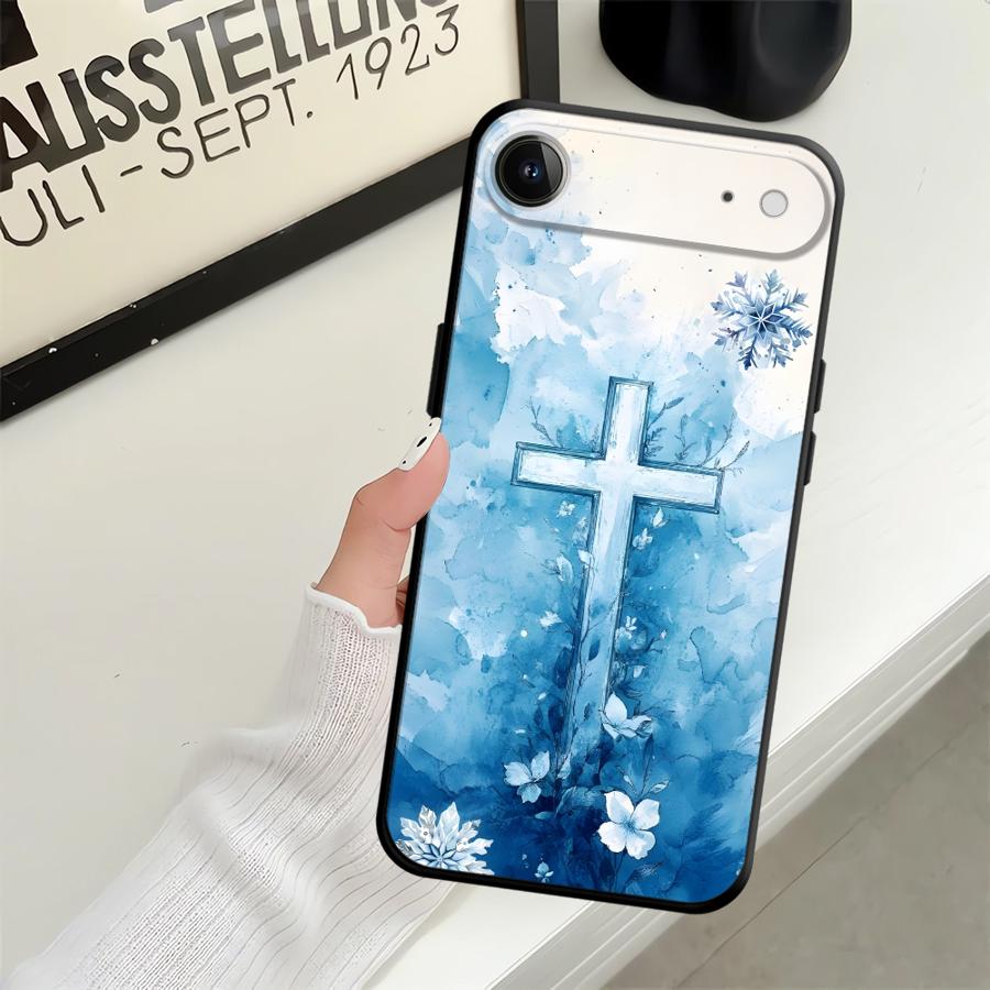 Creative Cartoon Cross Funda Phone Cover Case for Apple iPhone 17 Pro Max XR XS MAX 12 15 Pro 7 8 11 13 16 14 Air