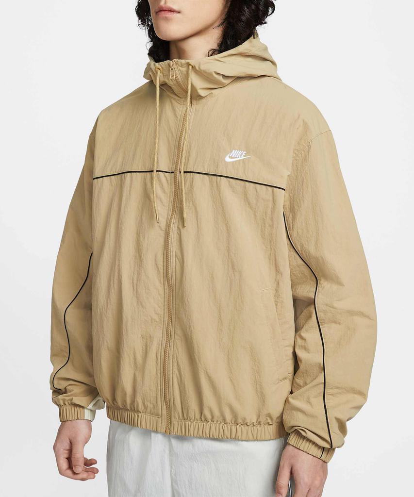 Nike Club Hooded Jacket M - Parachute Beige:Light Khaki:Black:White / Hj2013-298