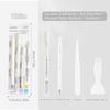 4Pcs/Set Glue Pen Carving Knife Tweezers Small Shovel Student Diy Handmade Set Journal Tools Sationery Craft Kit Supplies