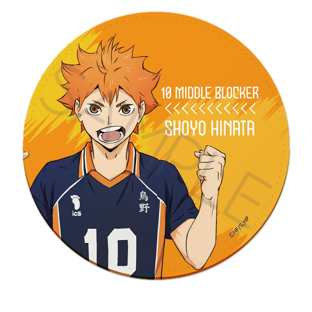SYNC INNOVATION YA 7th Edition Leather X D7mm "Haikyu!!" [Hinata Shoyo] Coaster, 88 (SYNC-HK7LCO-YA)