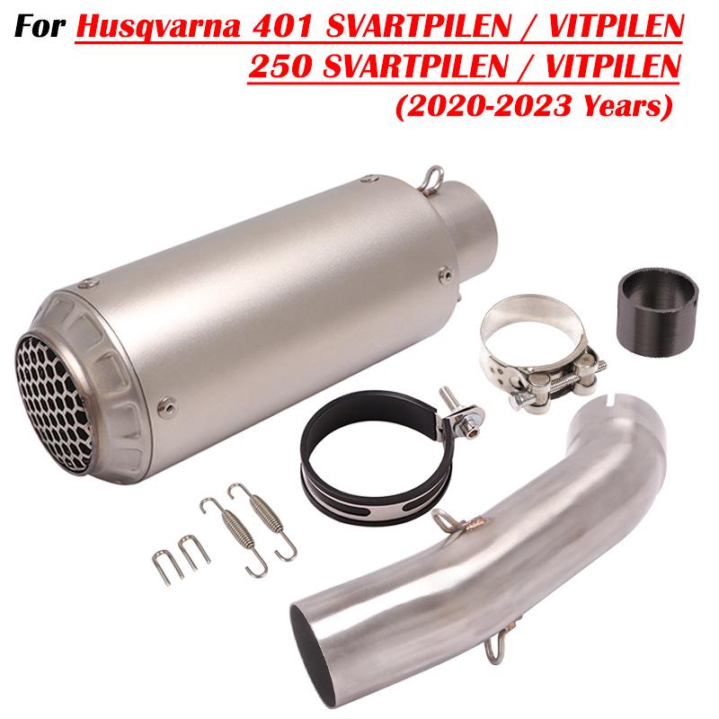 Für Husqvarna 401 SVARTPILEN 401 VITPILEN 250 2018 19 2020 2021 2022 Motorrad Auspuff Escape Modifizieren Mit Mittelrohr Schalldämpfer
