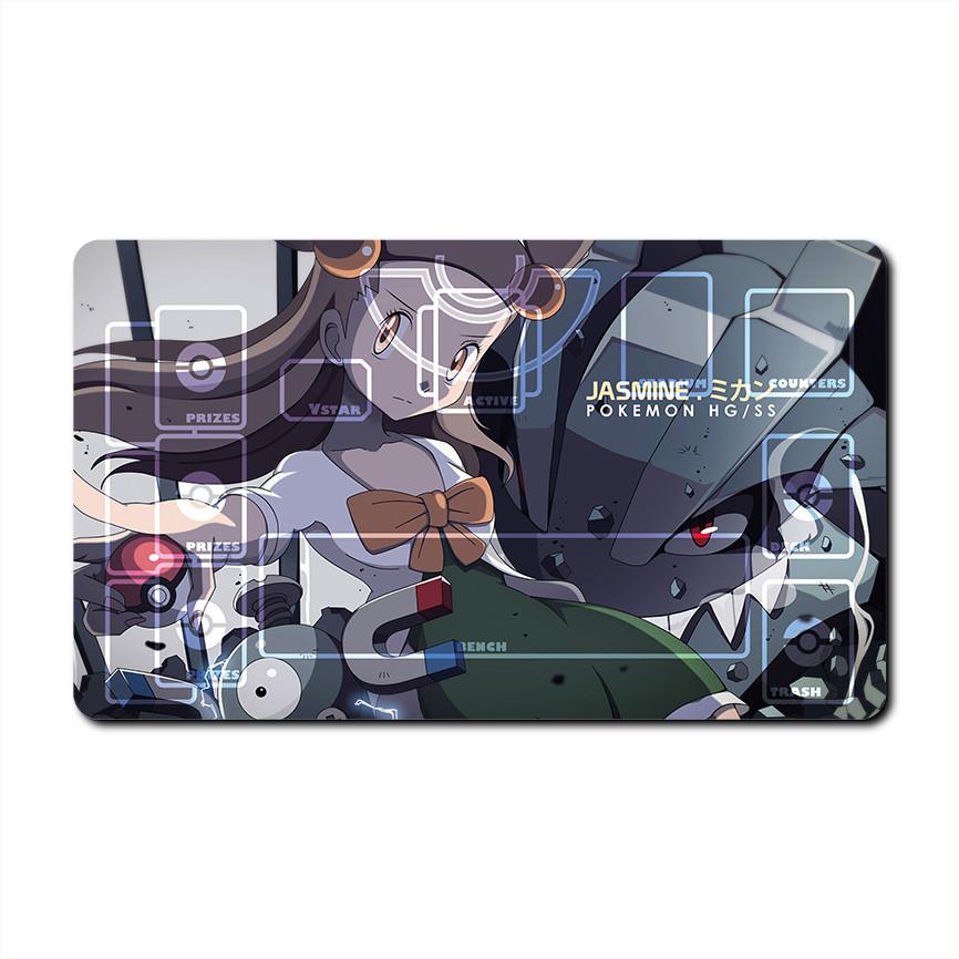 Diy PTCG Pokemon Dedicated Battle GAME Card Mat Charizard Venusaur Blastoise Gengar Gift Toy Game Anime Table Mat