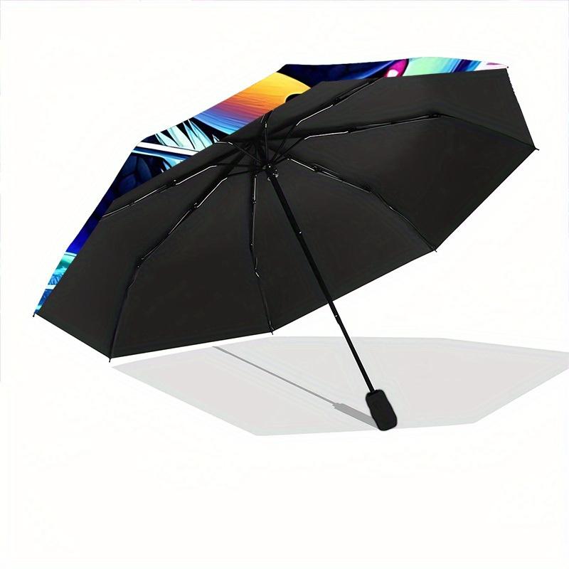 Sonic Hedgehog Automatic Open/Close Umbrella   Compact Travel Umbrella, 8 Rib Heavy Duty Construction, Ideal Gift, 143