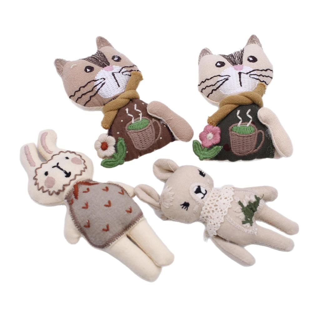 Cartoon Cat & Rabbit DIY Ornament Accessories - Shoes, Socks, Hats, Bags, Clothing Materials
