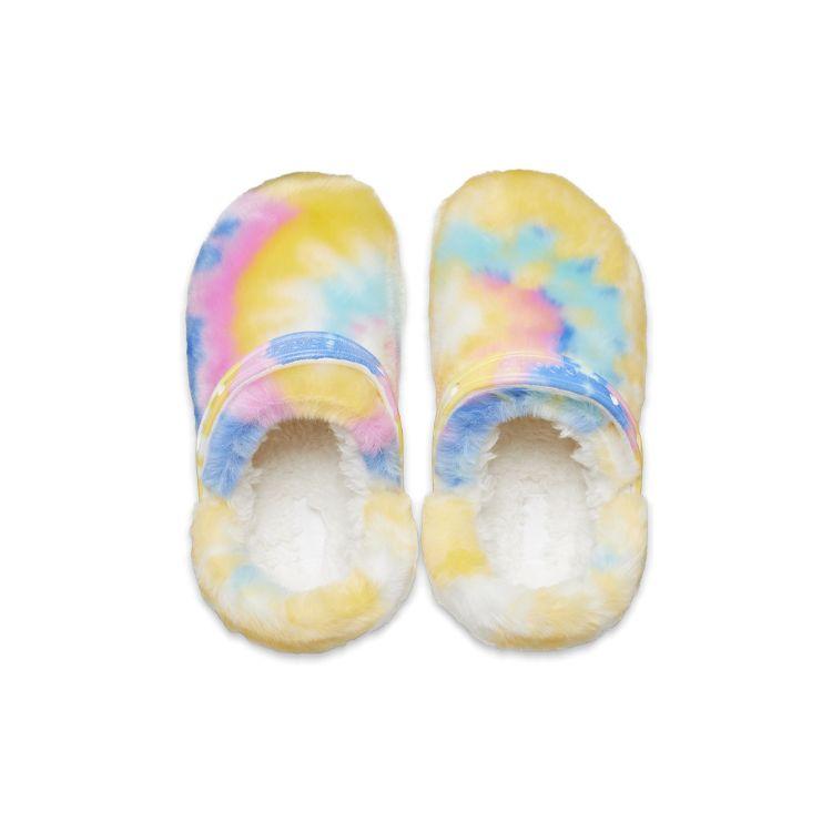 Crocs Classic Clog Winter Classic Fur Clogs Women Slippers Colorful White 207303-94S
