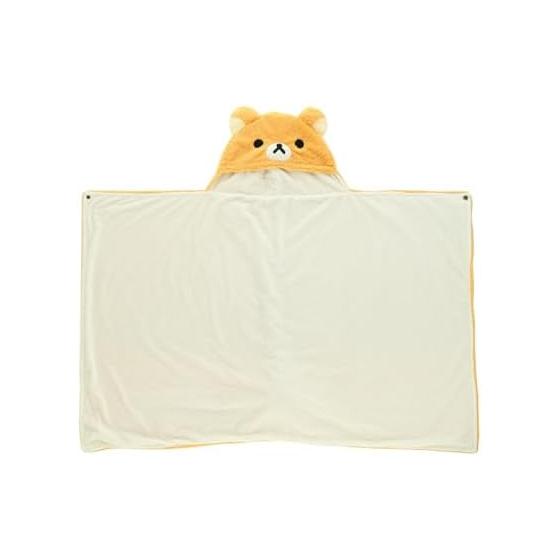 Marushin Hooded Blanket, Rilakkuma, Fluffy Rilakkuma Blanket, Hooded, Cute, Fluffy, Stylish, Cold Weather Goods 6485003200