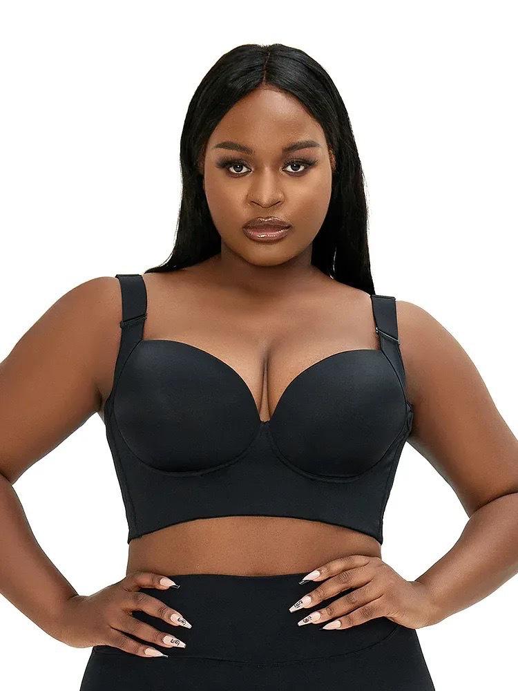 Plus Size Sexy Lingerie: Side Support, Anti-Sagging Underwire Bra for Women