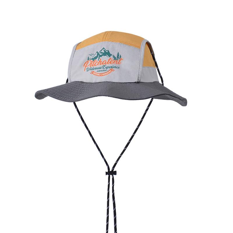 Children's hats spring and summer outdoor sunscreen hats boys and girls big brim sun hat quick-drying waterproof thin bucket hat