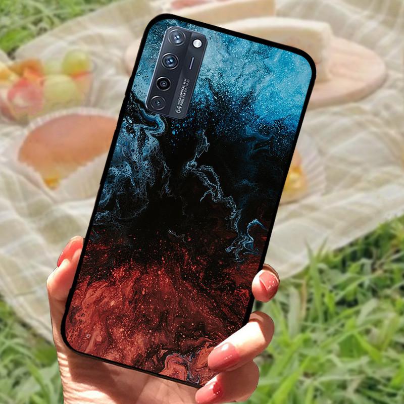 Para ZTE Axon 20 5G Funda Cubierta Silicona Suave Mármol Negro Parachoques Funda Coque para ZTE A20 5G A2121 4G Axon 20 Extreme Protectora
