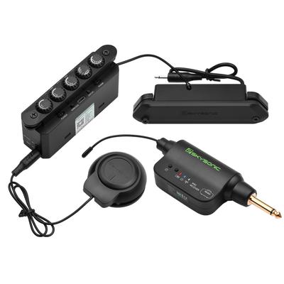 SKYSONIC WR2 vezeték nélküli és rezonancia akusztikus hanglyuk hangszedő vezeték nélküli vibrációs hangszedő hangszedő