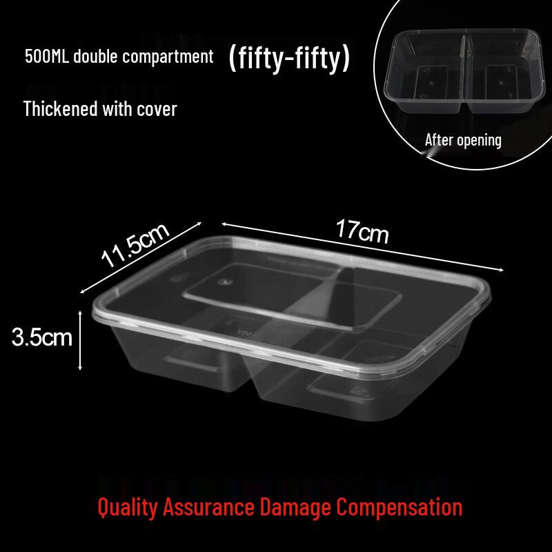 Disposable Rectangular Plastic Lunch Box