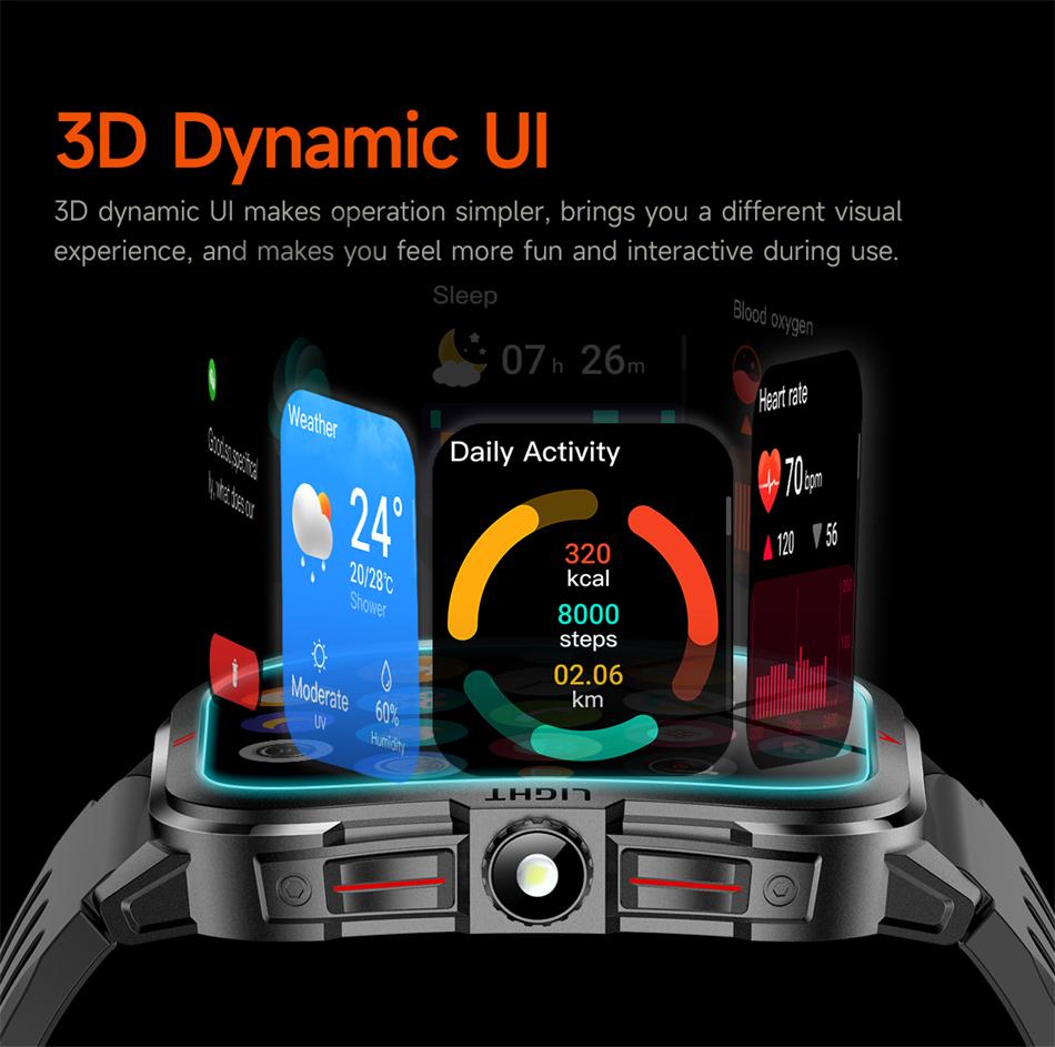 SACOSDING Rugged Smart Watch Men Outdoor Sport Smart Watches Heart Rate Monitor Bluetooth Call Man Smartwatch For Androd ios
