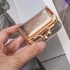 Luxury Leather Jewelry Storage Box Pure Color Mini Coin Purse Earring Necklace Wallet  Daily
