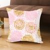 Cushion Cover Soft Washable Square Shape Rose Feathers Nordic Pillowcase for Bed