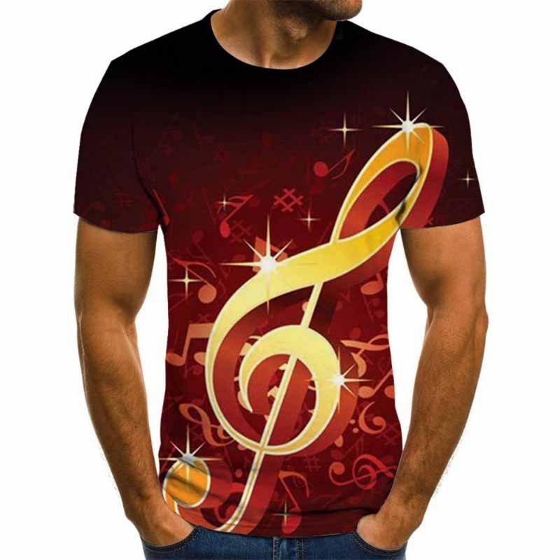 Comfortable T-Shirt Neck Short Sleeve 3D Clothes Cool Colorful Graphic Tee