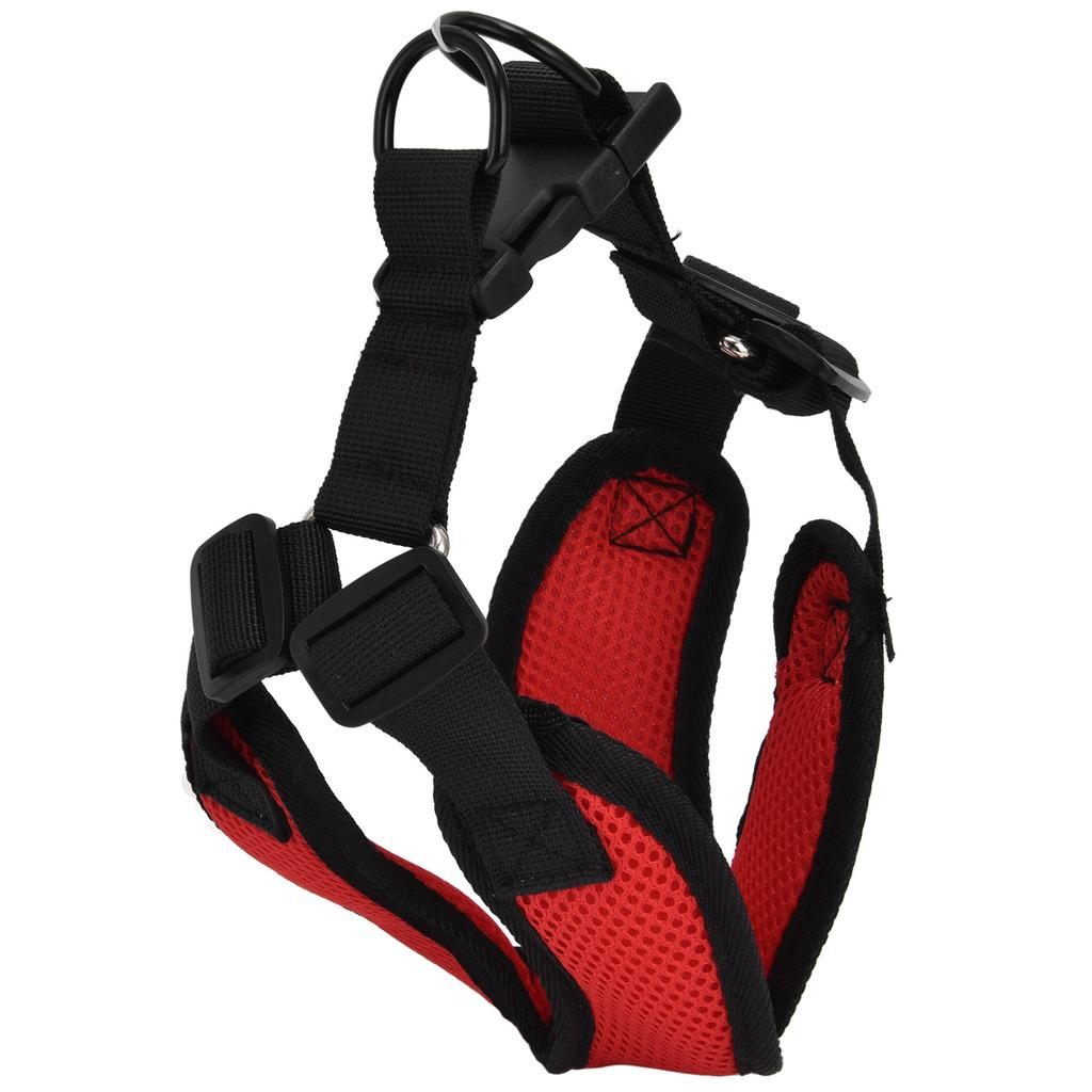 Pet Vest Harness Reflective Adjustable Comfortable Easy Control for Medium and Small DogRed S
