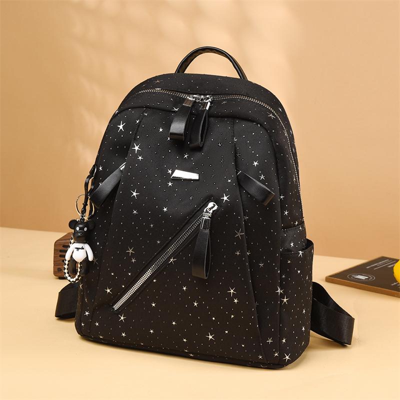 Star Backpack Women's Lightweight Oxford Backpack Student Schoolbag