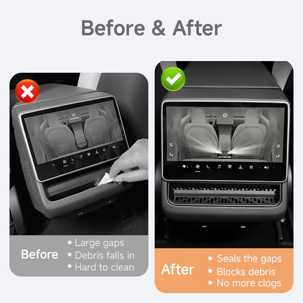 AEQTV1 For Tesla Model YL Rear Air Outlet Cover Rear Air Vent Protective for Tesla Model Y Juniper Model 3 Highland Accessories