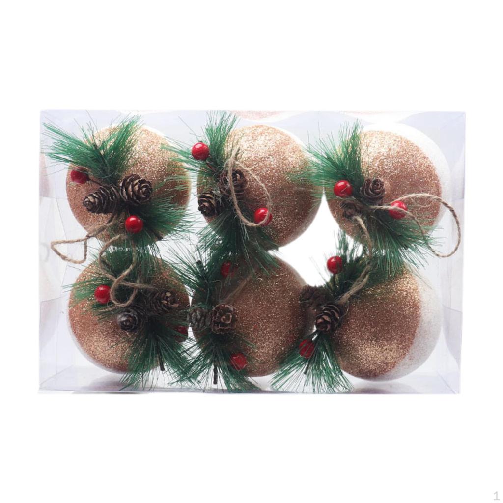 Christmas Ball Ornaments Decorative Baubles Pendants Party Favors for Xmas Trees
