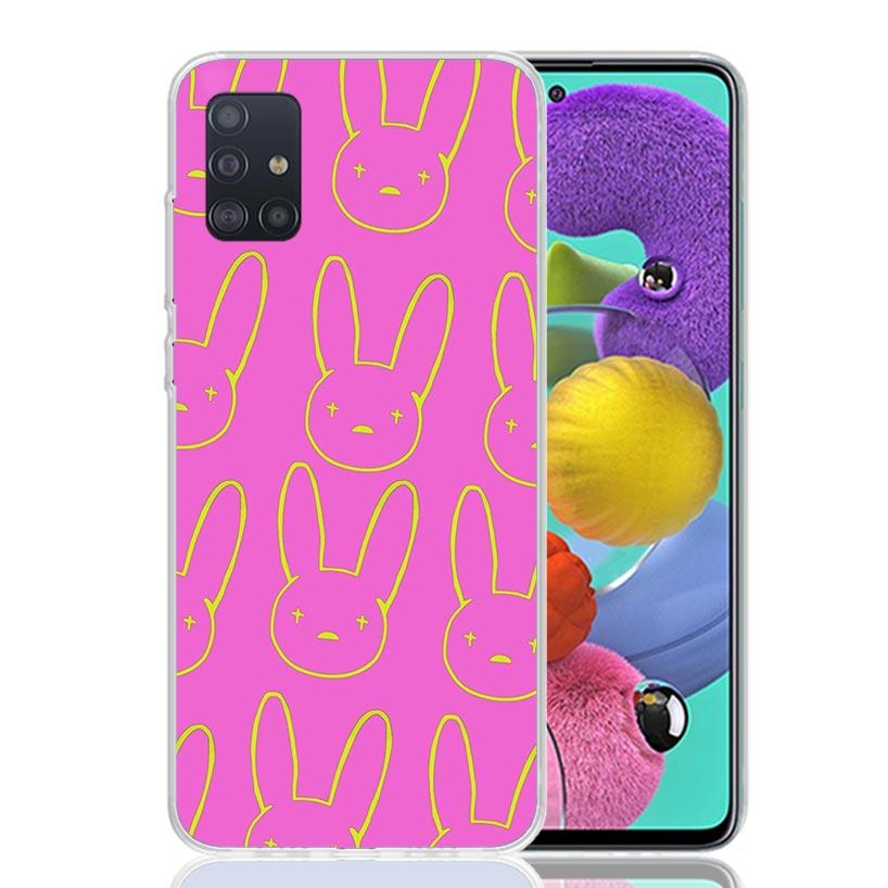 Bad Bunny Heart Case Phone Cover for Samsung Galaxy A52 A51 A50 A42 A32 A22 A12 A02S A72 A71 A70 A41 A31 A21S A40 A30S A20E A10S