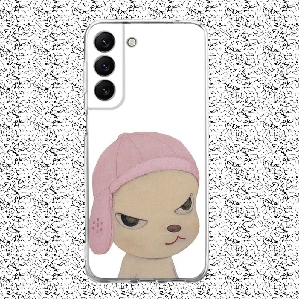 

Yoshitomo Nara Art Phone Case For Samsung S24,30,21,22,23,20 FE,lite,PIus,Ultra,5G,Note,9,10 Transparent Cover SamsungS22plus5G
