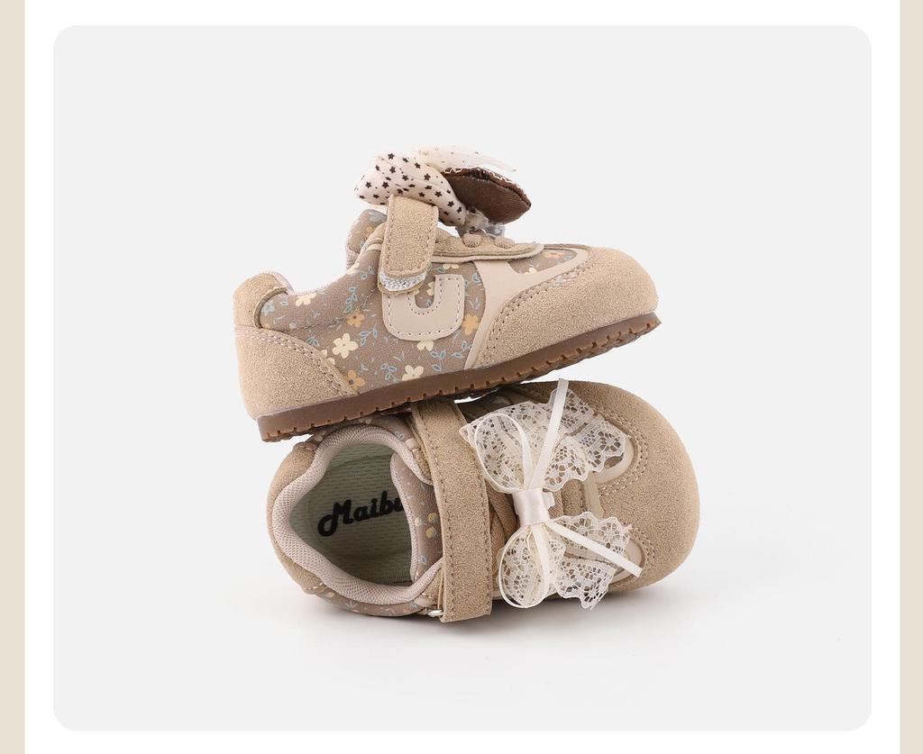 Girls' Soft Sole Sports Shoes with Velcro - Spring New Arrivals, Ideal for Running and Princess Style.