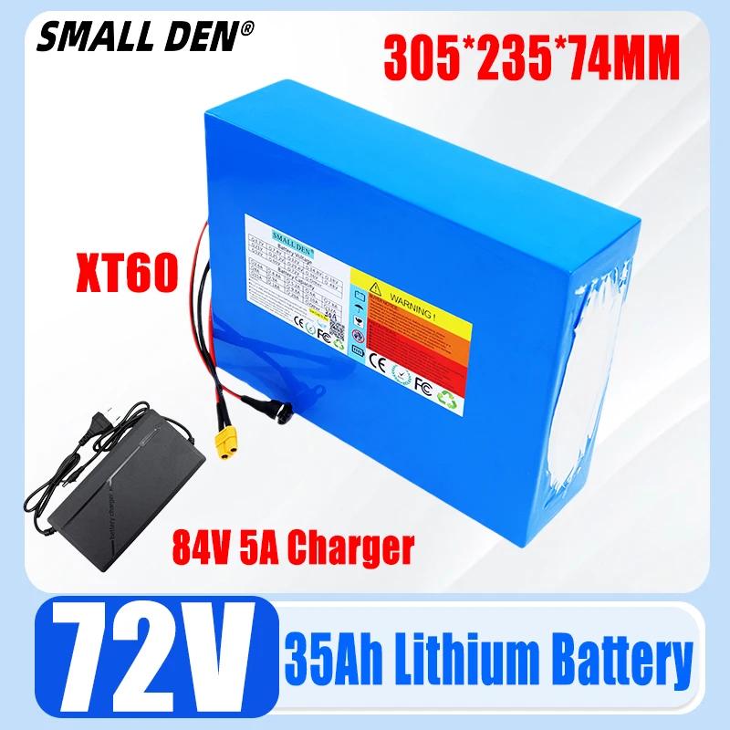 New 2024 72V 45Ah 35Ah 25Ah 15Ah21700 20S8P Lithium Battery Pack with Built-in BMS 0-3500W Motor High-power Rechargeable Battery