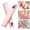 Timing Display Portable Handheld Mini Nail Lamp Family Quick Dry Flashlight Pen Chargeable Nail Dryer Machine Uv Led Nail Lamp
