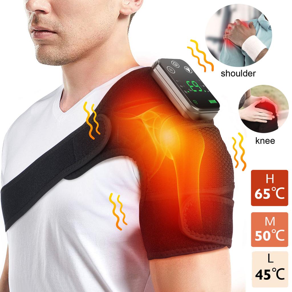 Kabelloses beheizbares Knie-Massagegerät 3 in 1 für Gelenke, Schulter, Ellenbogen, Muskelentspannungstherapie