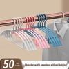 20pcs Non-Slip No-Bulge Coat Hangers with Anti-Shoulder Design