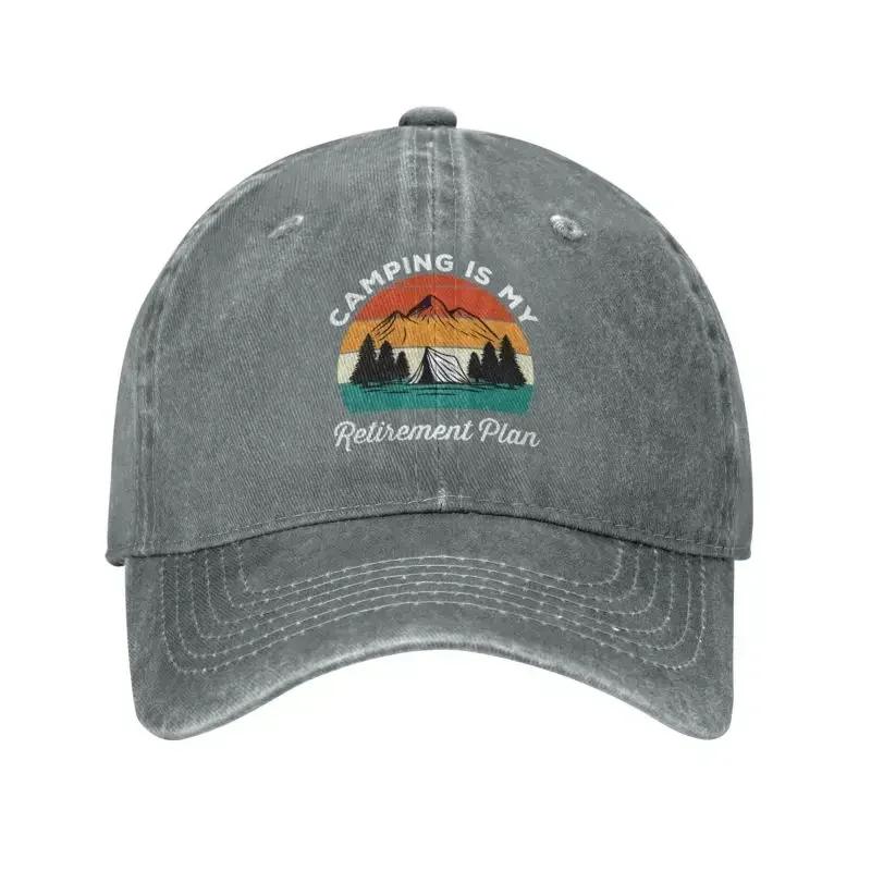 Camping Is My RetireUnisext Plan Baseball Cap Sports Unisex Womens Adjustable Mountain Camp Adventure Dad Hat Adjustable Cap