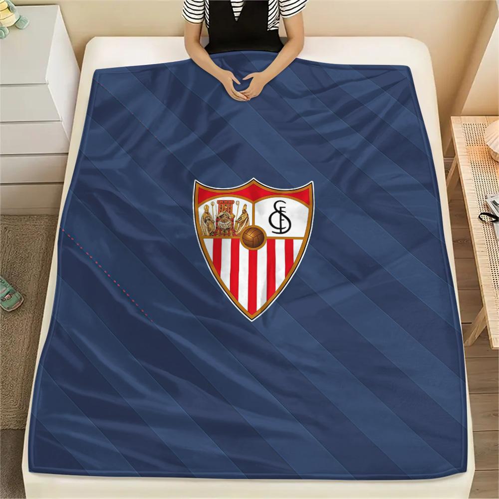 Sevilla FC Flannel Blanket, High Quality Comfortable for All Seasons, Home Decor, Warmth and Comfort